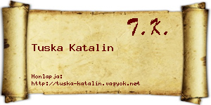 Tuska Katalin névjegykártya